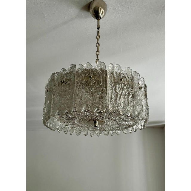 Pendant Lamp with Crystal Glass Elements by Carl Fagerlund for Orrefors, Sweden, 1960s For Sale - Image 16 of 18