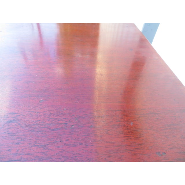 Vintage Mahogany Pembroke Dropleaf Side Table Pair ~ Georgian Chippendale Federal Style For Sale - Image 16 of 18