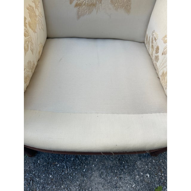 Wood Mid-Century Louis XVI Revival Bergère Armchairs - A Pair For Sale - Image 7 of 17