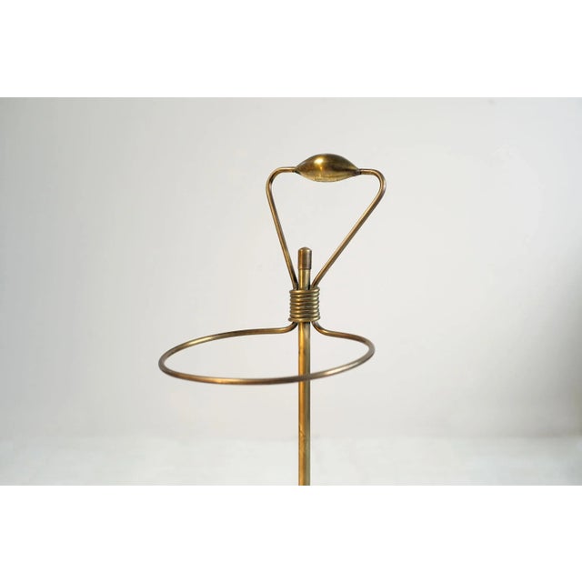 1950s French Golden Brass Umbrella Stand by Mathieu Matégot, 1950s For Sale - Image 5 of 10