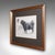 English Vintage Stamp Proof Sketch, English, Barry Driscoll, Welsh Black Bull, Framed For Sale - Image 3 of 10
