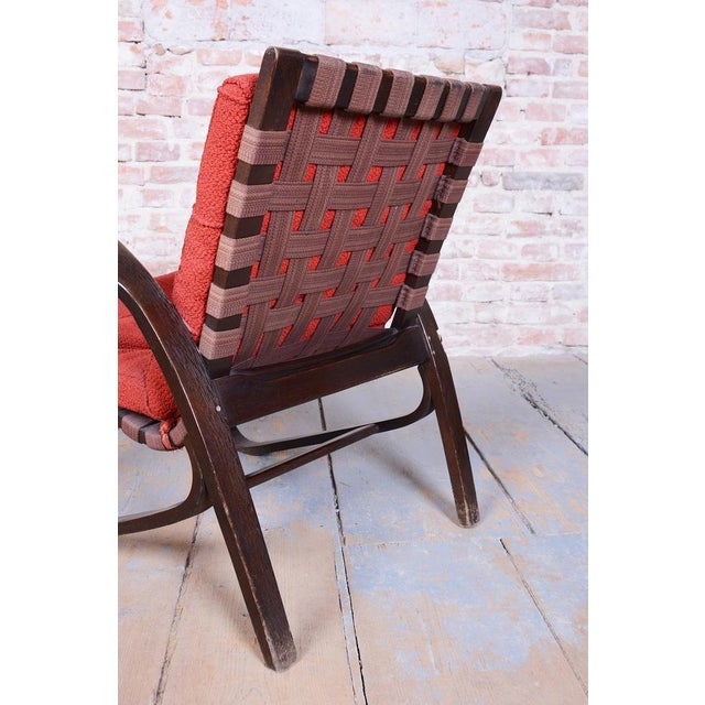 Art Deco Armchairs in Oak attributed to Jan Vaněk, Czech, 1940s, Set of 2 For Sale - Image 4 of 18