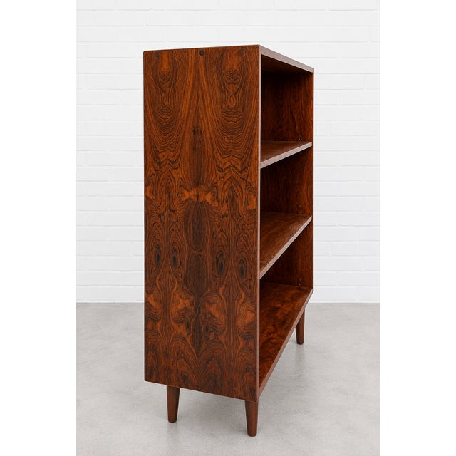 Brown Danish Mid Century Modern Rosewood Bookcase, C. 1960's For Sale - Image 8 of 11