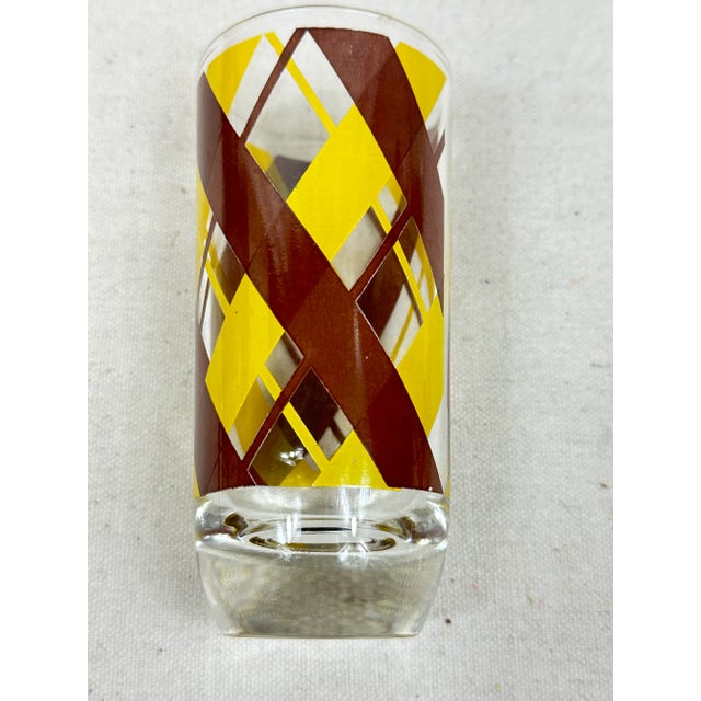 Glass Vintage Mid-Century Glasses For Sale - Image 7 of 9