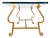 Deco Gilt Wrought Iron Petite Scale Continental Coffee Table For Sale