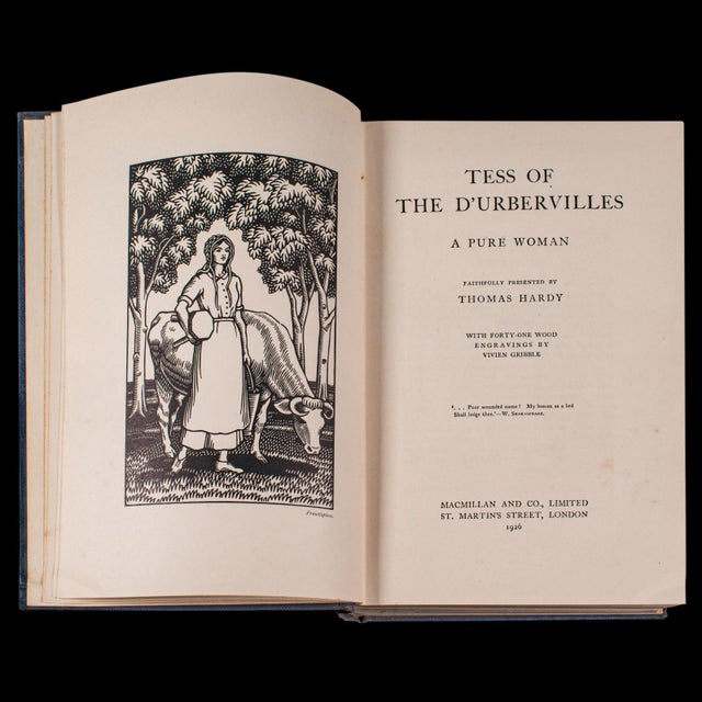 1926's Vintage Book Tess of the D'Urbevilles, For Sale - Image 4 of 12