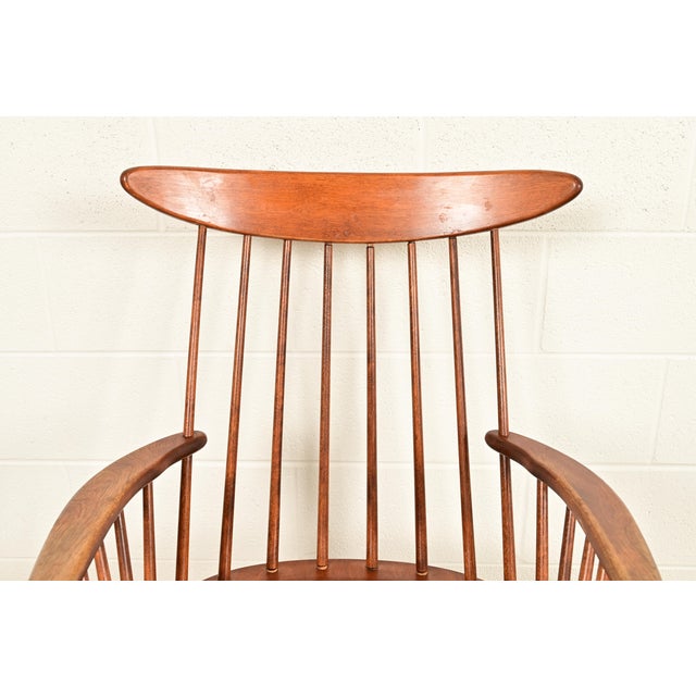 Russel Wright for Conant Ball Solid Birch Rocking Chair | 1950s For Sale In South Bend - Image 6 of 13