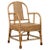 Vintage Burmese Country Style Hand-Woven Rattan Armchair with Rounded Back For Sale - Image 13 of 13