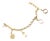Authentic Cartier Yellow Gold Love Trinity Double C Charm Link Bracelet 1995 For Sale