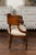 Brown French 1830s Restauration Period Mahogany Armchair with Carved Rams' Heads For Sale - Image 8 of 12