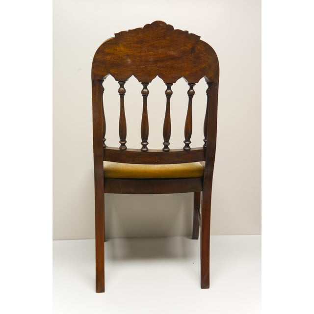 American Thomas Day Style Carved Mahogany Parlor Chair For Sale - Image 3 of 8