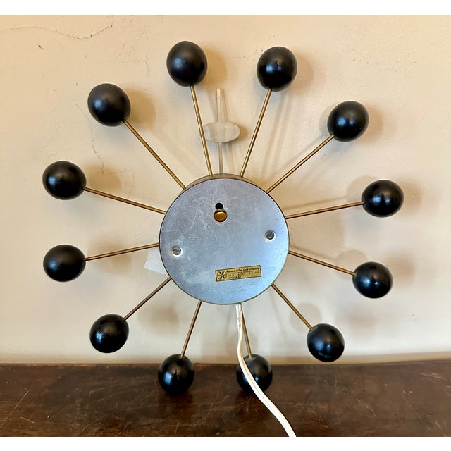 Original early production George Nelson for Howard Miller wall clock. Iconic mid century design. Excellent original,...