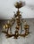 Vintage Italian Brass Chandelier, 1950s For Sale - Image 6 of 10