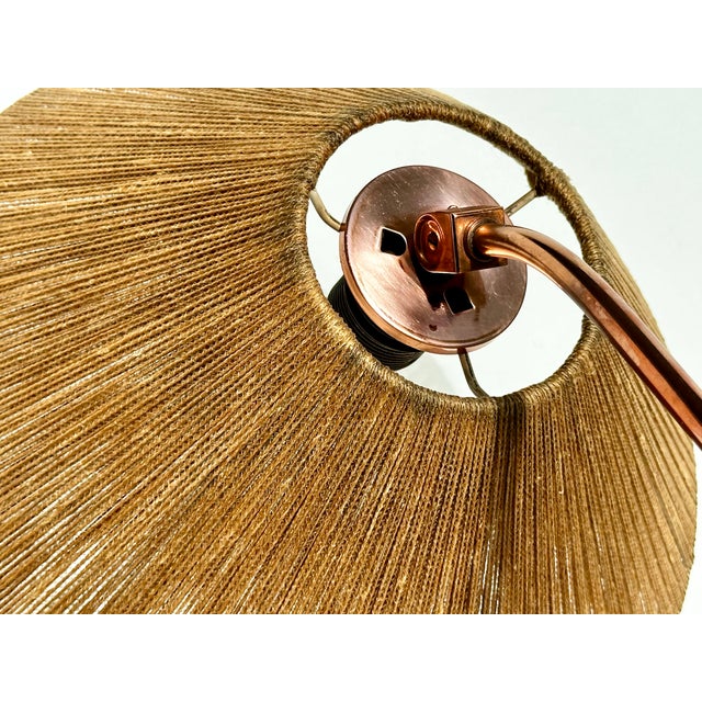 Metal Mid-Century Modern Model 33 Table Lamp in Teak and Copper from Temde Leuchten, Germany, 1960s For Sale - Image 7 of 18