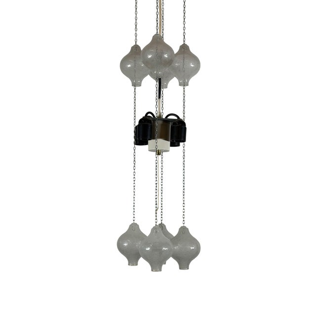 Tulipan Chandelier in Glass and Metal by J.T. Kalmar for Kalmar, Austria, 1970s For Sale - Image 17 of 18