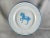 Turquoise 8" Mid Century Modern Kockums Jernverk Sweden Enamelware Turquoise Blue Horse Pony Plate Child's Dish For Sale - Image 8 of 8