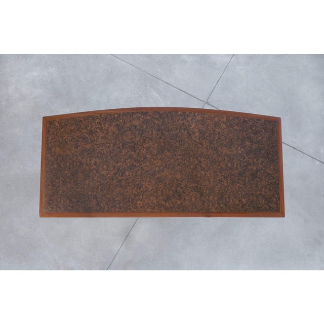 1960s Mid-Century Modern Walnut Executive Desk Attributed to Monteverdi Young For Sale - Image 10 of 12