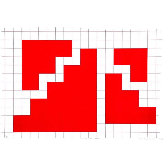 Situation A - Original Lithograph by Nicola Carrino - 1970 ca. 1970 For Sale