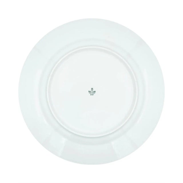 1990s 1990s 5-Star the Beverly Hills Hotel Green & Gold Charger Dining Dinner Plate For Sale - Image 5 of 13