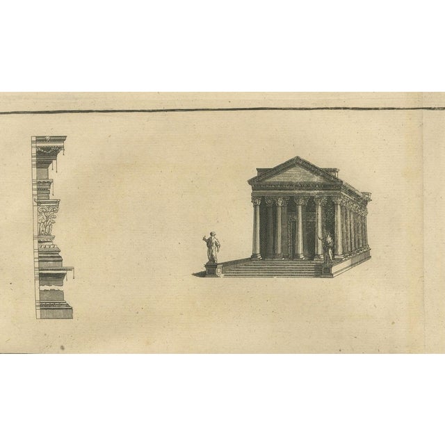 Montfaucon, Roman Temple Architecture, 1721, Paper Engraving For Sale - Image 6 of 10