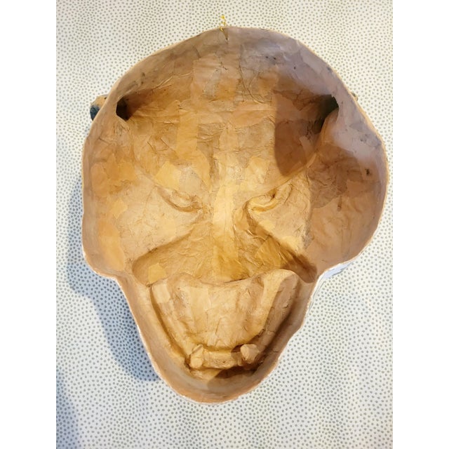 A huge fantastic paper mache whimsical wall mask. This is such a fun artistic piece and very light weight.. It is very...