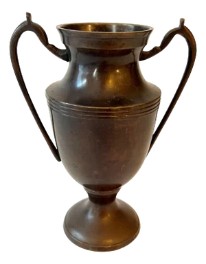 Bronze French Trophy Shaped Vase Urn