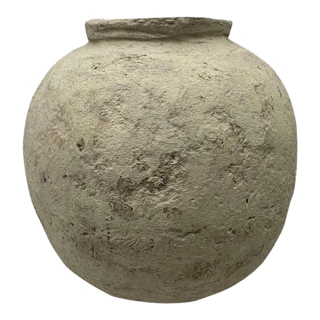 Late 20th Century Paper Mache Vessel For Sale