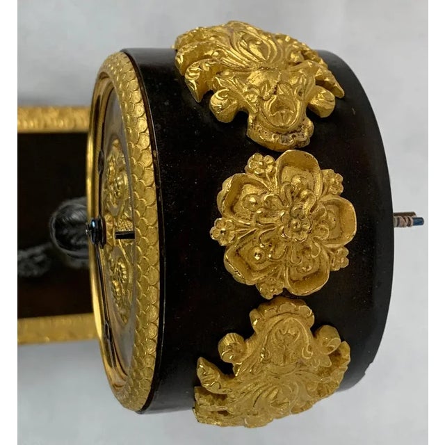 Early 19th Century Empire Period Bronze Doré and Patinated Bronze Clock Depicting Atlas For Sale - Image 12 of 13