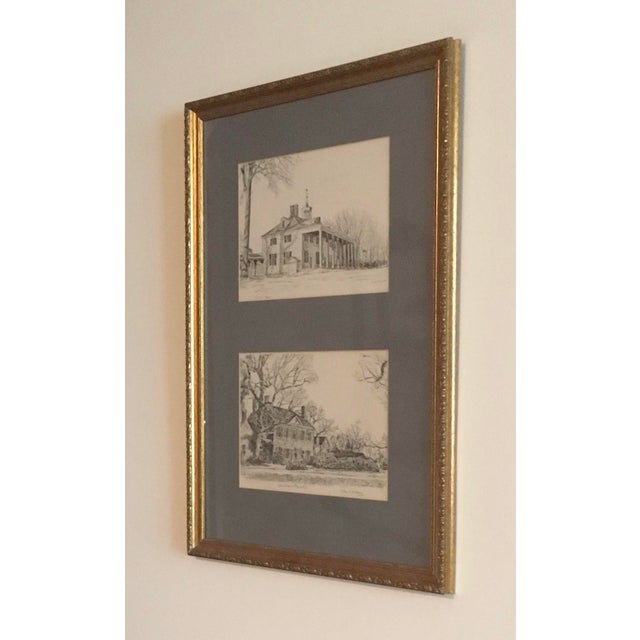 Two prints of etchings by Bulent Atalay, acclaimed for his architectural portraits which served as both an artistic homage...