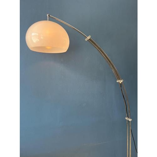 Vintage Space Age Arc Floor Lamp with Marble Base For Sale - Image 3 of 13