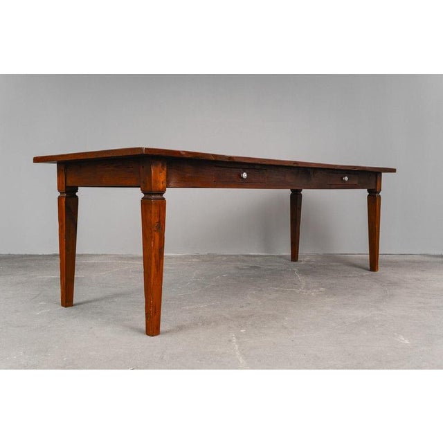 Item: Large dining table Period & Style: Vintage - second half of the 20th century Features: - Simple and practical piece...