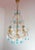 Italian Chandelier with Blue Glass Droplets, 1960s For Sale - Image 6 of 13