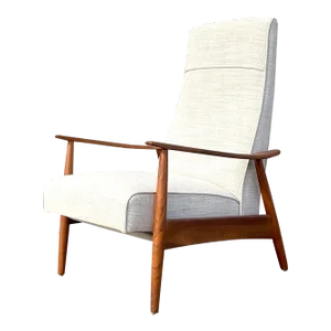 Vintage Boho Milo Baughman for Thayer Coggin Reclining Lounge Chair