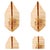 Murano Glass Wall Lighting attributed to Gaetano Sciolari, Italy, 1970s, Set of 4 For Sale - Image 14 of 15