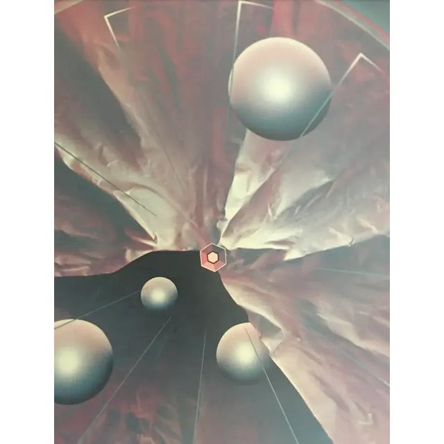 Rare French Vintage St.Tropez 1985 Art Poster by renown artist Patrice Breteau. Patrice Breteau was born in 1942 , lived...