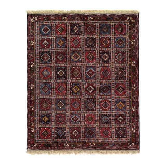 2010s Multi Color Persian Yalameh 6'9'' X 8'2'' For Sale - Image 5 of 5