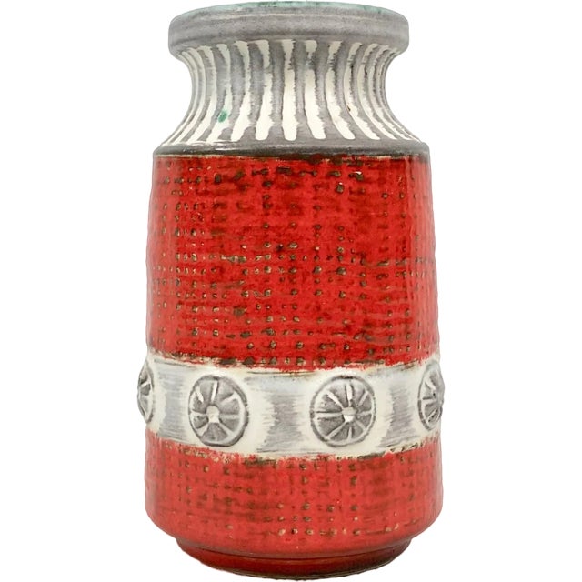 Mid-Century Ceramic Vase No 88-17 from Bay Keramik, 1970s For Sale