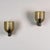 Metal Iridescent Hammered Murano Glass Sconces attributed to Archimede Seguso, 1940s, Set of 2 For Sale - Image 7 of 16