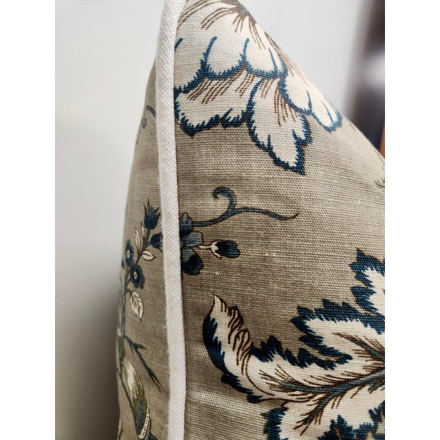 Elevate any space with this elegant 20" x 20" decorative pillow, featuring Zimmer & Rohde’s luxurious Cameron Floral Vine...