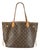 Louis Vuitton Monogram Neverfull MM Leather Brown Tote Bag For Sale