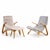 Mid-Century Modern Eero Saarinen for Knoll Mid Century Grasshopper Lounge Chairs – Pair and Ottoman For Sale - Image 3 of 12