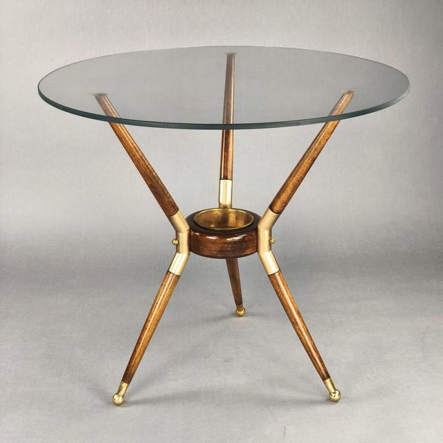 Mid-Century Italian Round Coffee Table by Cesare Lacca, 1950s For Sale - Image 10 of 10