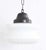 Schoolhouse Style Light Fixture, Opaline Glass, Antique 1930s-1940s For Sale In New York - Image 6 of 6