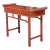 Late 20th Century Vintage Reclaimed Wood Tall Pagoda Console Table For Sale