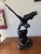 Antique Japanese Cast Iron Hinged Wing Eagle Sculpture For Sale - Image 10 of 11