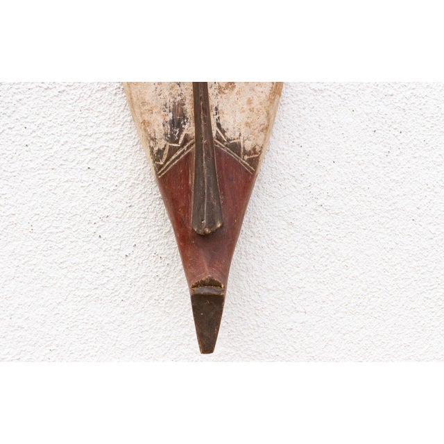 Vintage Elongated Copper Face Mask For Sale In Los Angeles - Image 6 of 8