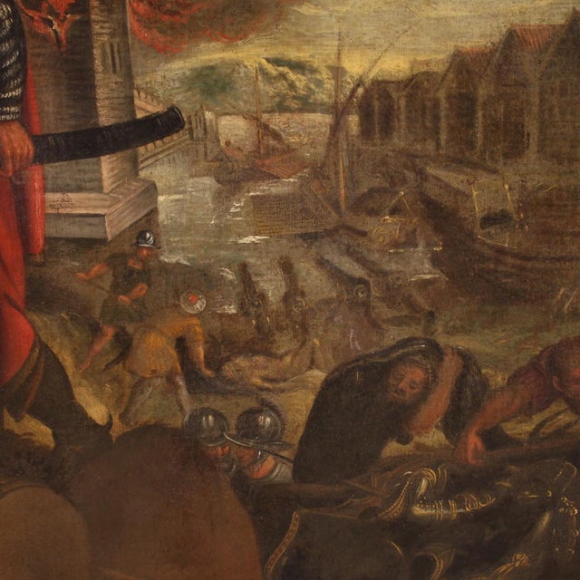 The Sacking of the City, 1670, Oil on Canvas For Sale - Image 11 of 16