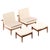 Beige Japan Model FD-137 Easy Chairs by Finn Juhl, 1950s, Set of 4 For Sale - Image 8 of 8