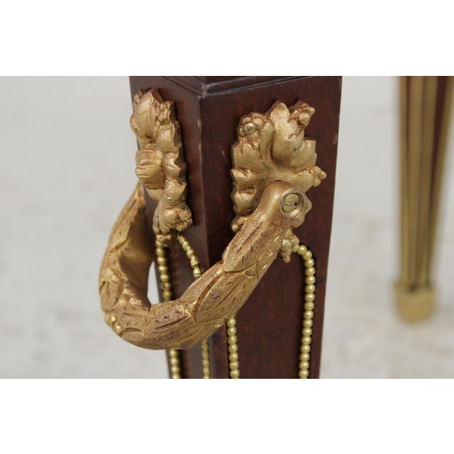 Vintage Louis XVI Dore Glass Coffee Cocktail Table For Sale - Image 11 of 13