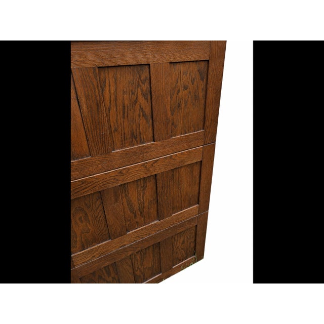 1940s Vintage Hamilton Large-Format Oak Flat File Cabinet – 15 Drawer Modular Architect’s Plan Cabinet, Original Finish For Sale - Image 5 of 8